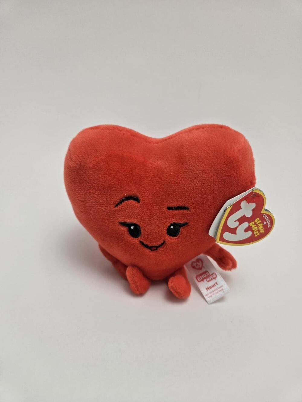 Ty Beanie Baby “Heart” from the Emoji Movie (5 inch)